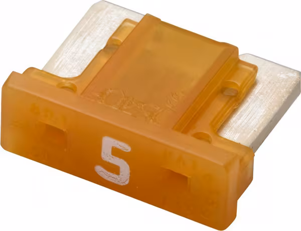 Fusible mini blade low 5A longueur 8,4mm orange pack 5x Hella · réf. 8JS728596292