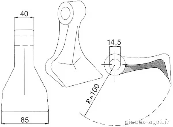 Marteau p/Agrimaster vue 2