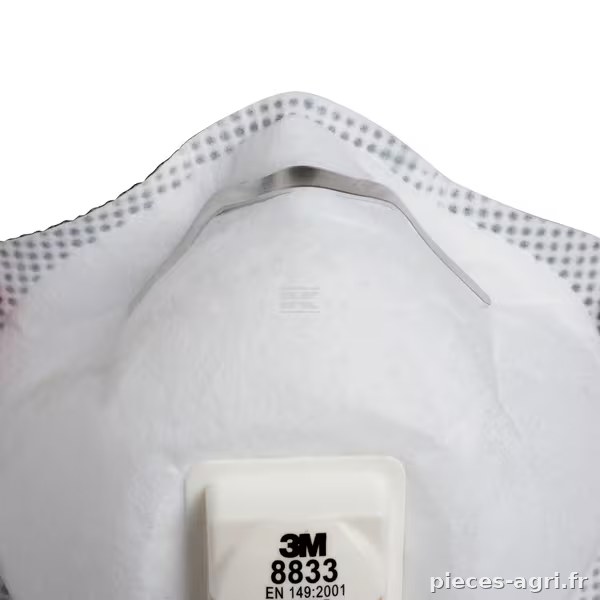 Masque antipouss. FFP3+V (10P) vue 3
