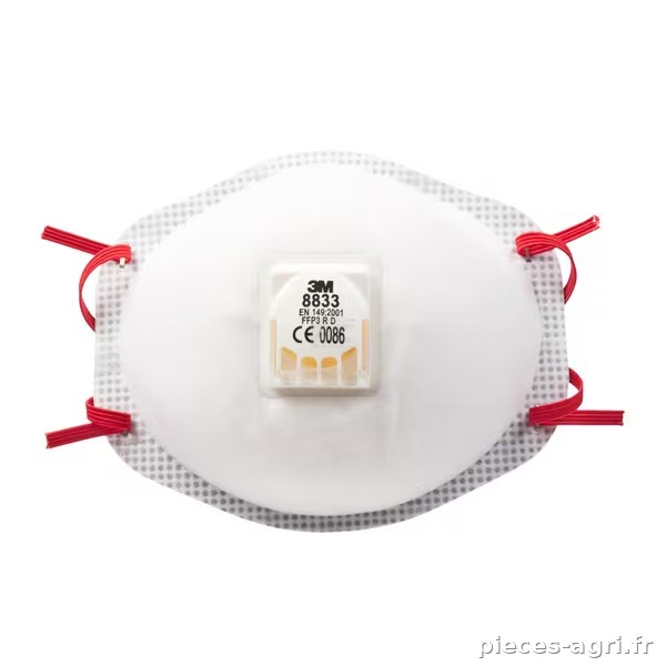 Masque antipouss. FFP3+V (10P) · réf. 8833P10