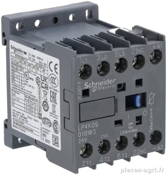 Contacteur de puissance 9A 4kW · réf. LP4K0901BW3
