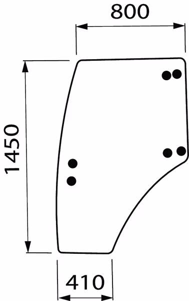 Vitre de porte gauche · réf. 3678132M1
