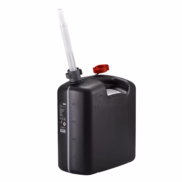 Jerrican plastique avec bec verseur 20 litre noir · réf. TOG2040