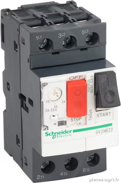 Relais thermiques 20-25A · réf. GV2ME22
