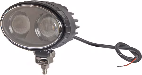 Lampe de sécurité LED, bleue, 10 W, 250 lm, ovale, 10-80 V, Spot, 2 LED, Kramp · réf. LA10601