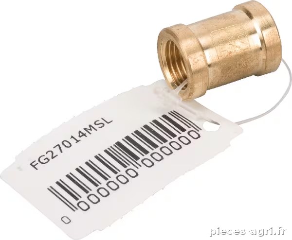 Raccord en laiton 2xF 1/4" · réf. FG27014MSL