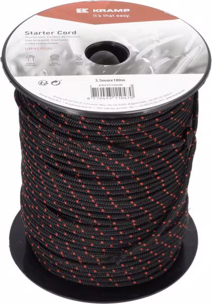 Cordon de lanceur 3,5 mm x 100 m noir · réf. KR0351000B
