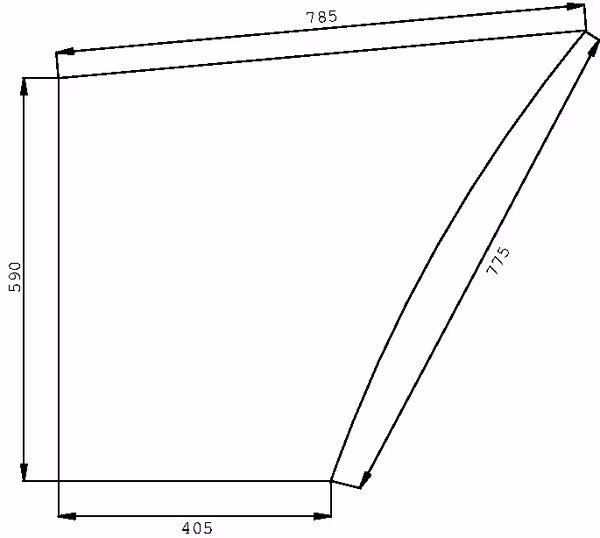 Vitre de porte inf. · réf. D6707