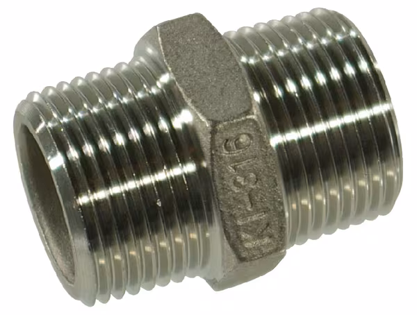 Embout inox 2xM 3/8" · réf. FG28038RVS