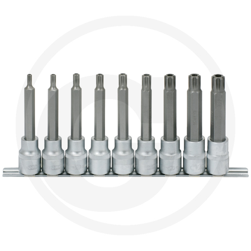 KS Tools Jeu de douilles tournevis RIBE® 1/2" longues, M5-M14 · réf. 7889111630