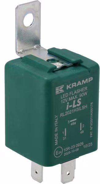 Relais clignotant LED ILS 12 V 3 pôles ISO max. 90 W · réf. RL2021H3ILSH