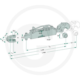 Walterscheid Barre de poussée hydraulique · réf. 395309535