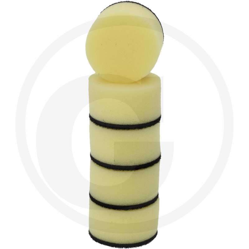 KS Tools Tampons de nettoyage jaune, Ø 50,0mm, pack de 5 · réf. 7885155126