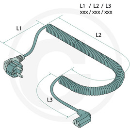 TREX.PARTS Câble secteur · réf. 2940060519