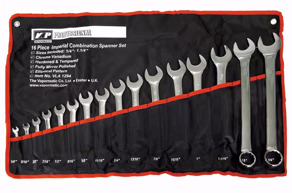 Clés mixtes impériales de 1/4" à 1 1/4" · réf. VLA1294