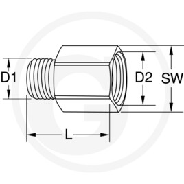 KS Tools Adaptateur pour air comprimé G1/4"xG3/8" · réf. 7885153386