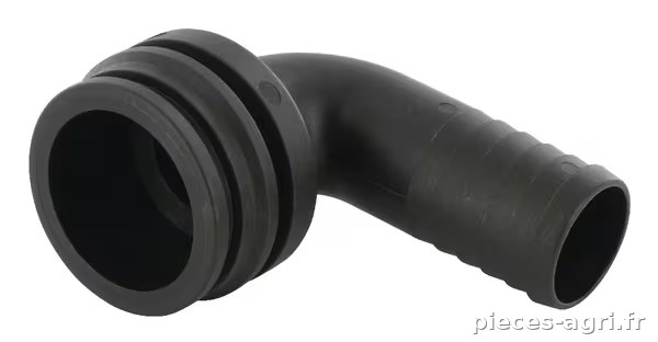 Raccord de tuyau 90° 40 mm avec connexion mâle T6 · réf. 1191625