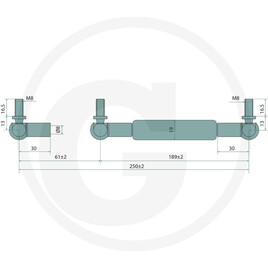 Stabilus Vérin à gaz · réf. 11417698