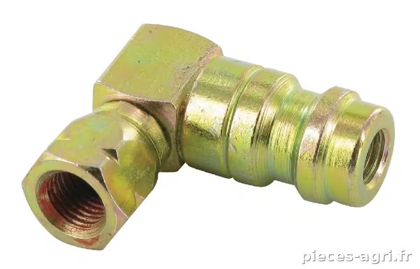 Adaptateur 3/16" droit 90° haute pression · réf. KL070006