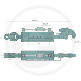 CBM Barre de poussée hydraulique · réf. 35942382