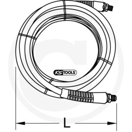 KS Tools Tuyau pneumatique, en PU, Ø 6x9 mm · réf. 7885153344