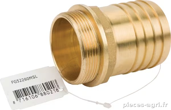 Raccord de tuyau 60mm x M 2" · réf. FG52260MSL