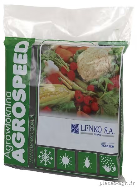 Bâche non tissée noire Agrospeed, 1,6 x 10 m, 50 g · réf. 1569005811