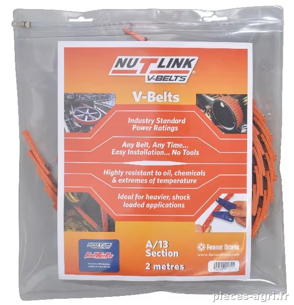 Courroie trapézoïdale Nu-T-Link A/13 · réf. ANUT132