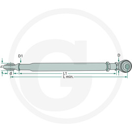 GRANIT Stabilisateur réglable, double fourche · réf. 71818742