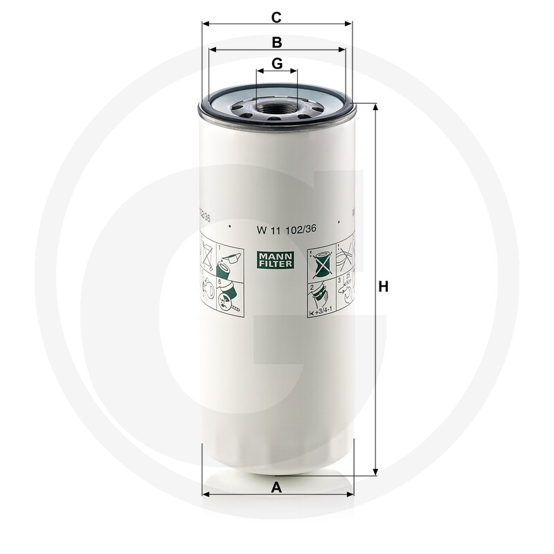 MANN FILTER Filtre de vidange d'huile vue 3