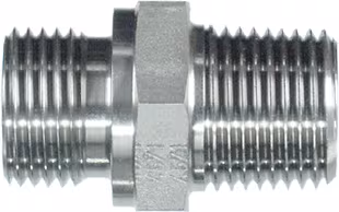 Raccord droit M 1/4" BSP x 1/4" NPT SS · réf. VNBN04SS