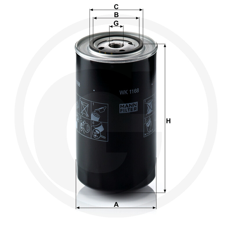 MANN FILTER Filtre à carburant vue 3