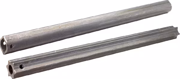 Tube profilé extérieur 1, citron, diamètre 48x41x3 mm, longueur : 1 000 mm · réf. 1085732