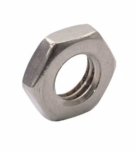 Écrou hexagonal bas DIN439 M14x14 acier inoxydable A2 Kramp · réf. 439B14RVSP001