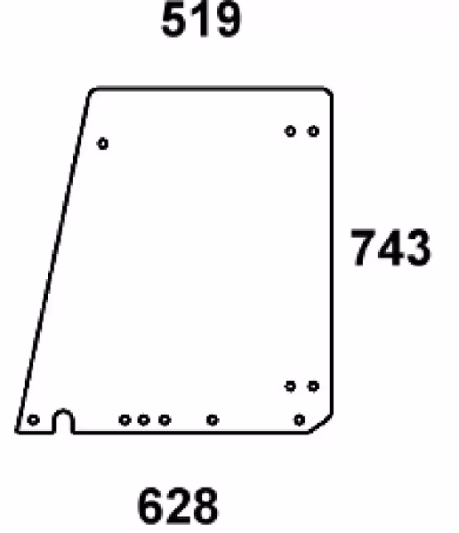 Vitre de porte sup. · réf. 297810030500N