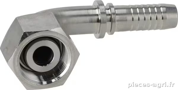 Raccord DN10-M22x1,5-14S-90° SS · réf. PGSO102290SS
