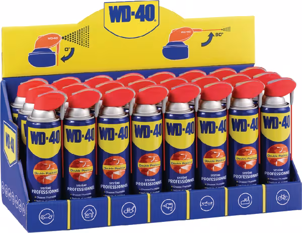 Présentoir WD40 multifonction 500ml (x 24pcs) · réf. WD40500SSDISPFR