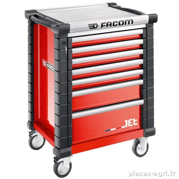 Servante 7 tiroirs rouge JETM3 · réf. JET7M3APF