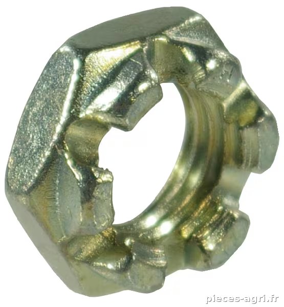 Ecrou hexagonal à créneaux bas DIN937 M30x1.50 a · réf. 9373015
