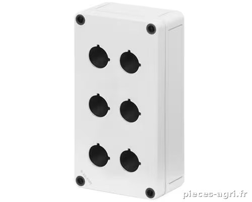 Boîtier touch. 6 hl 22 mm H=57 mm · réf. 080CS09185P6