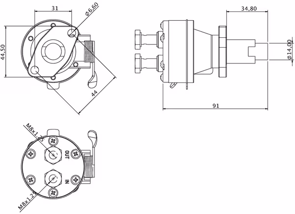 Pompe à carburant Deutz vue 3