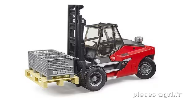 Chariot élévateur Linde HT160 avec palette et 3 cages à palettes · réf. U02513