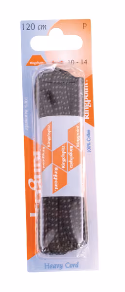 Lacet rond gris noir 120cm · réf. 72120D9614
