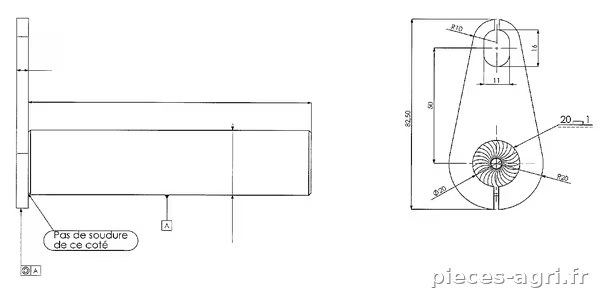 Axe 25x95mm Kramp vue 3