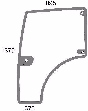 Vitre de porte complète · réf. 00142296010N