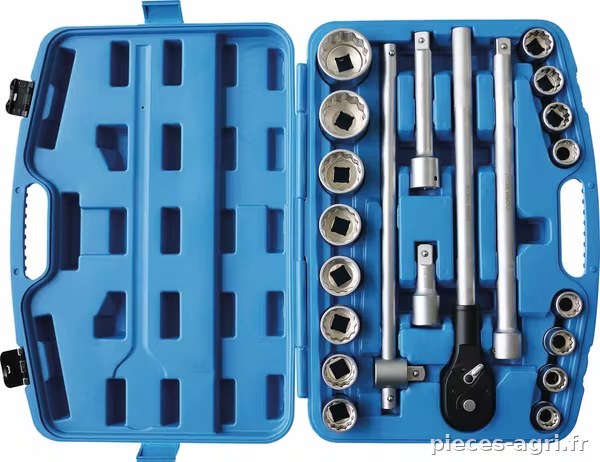 Coffret de douilles 3/4" 12 pans – 21 pièces · réf. 67638STI