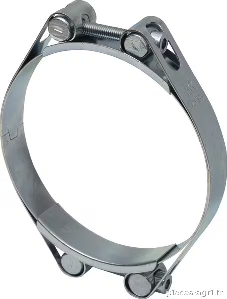 Collier de serrage, 125-135 mm double boulon, double bande DIN912 zingué Kramp · réf. DBHC125135