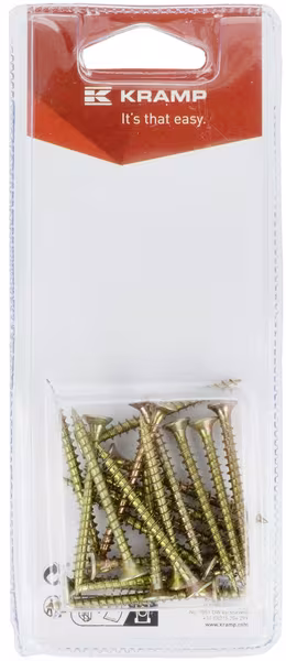 Vis pour panneaux d'aggloméré 4 x 45 mm (20) · réf. KRSPS445P20B