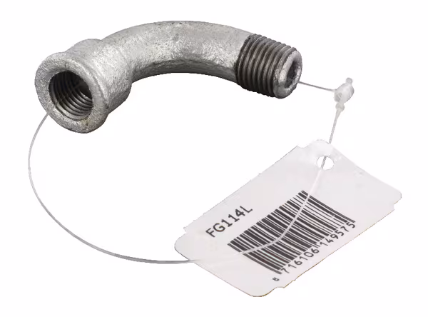 Coude 90° fem/mâle zing 1/4" · réf. FG114L
