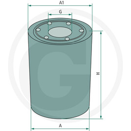 Fleetguard Filtre à huile moteur · réf. 739LF3637